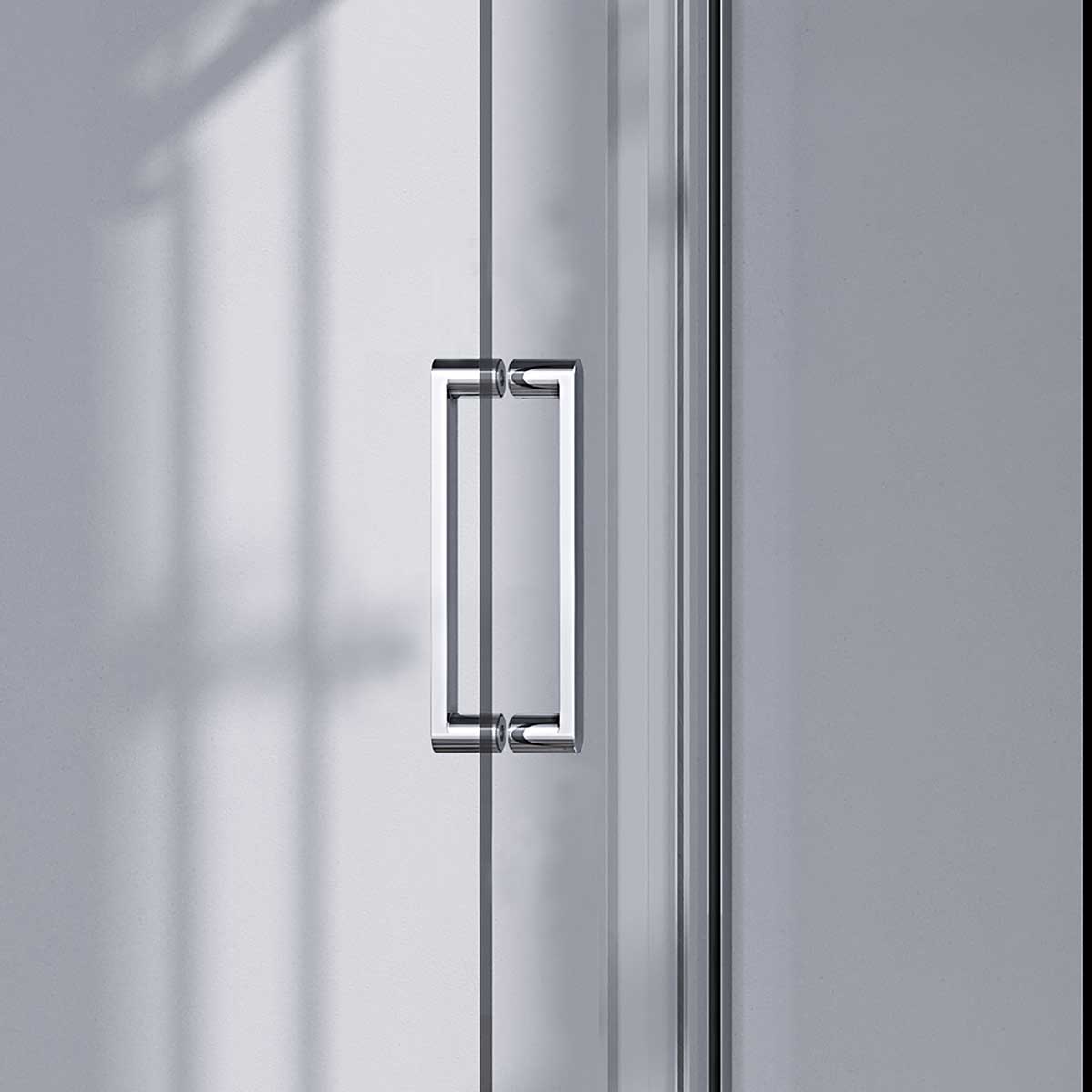 Душевой уголок Como-N VSR-4CN8016CL, 1600*800, хром, стекло прозрачное - Gidratop.ru изображение