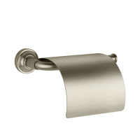 GESSI VENTI20 держатель туалетной бумаги, с крышкой, цвет Finox Brushed Nickel - Gidratop.ru изображение