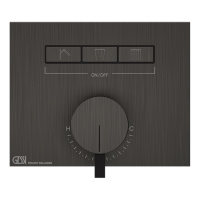 Gessi Hi-Fi смеситель для душа, с включением до 3 источников одновременно (внешняя часть), цвет: Black Metal Brushed PVD - Gidratop.ru изображение