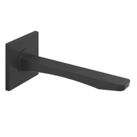 GESSI Rilievo настенный излив на 1/2, комбинируемый с удаленным управлением (не входит в комплект)., цвет: nero XL - Gidratop.ru изображение