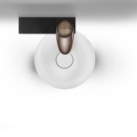 Gessi Equilibrio смеситель для раковины дизайнерский, на 1 отверстие, без ручки (арт.52002), цвет: медь - Gidratop.ru изображение