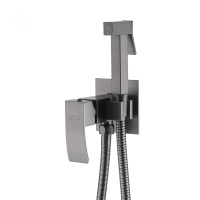 Смеситель ABBER Wasserfall AF8625NG с гигиеническим душем, никель - Gidratop.ru изображение