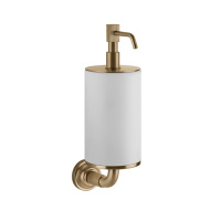 GESSI VENTI20 дозатор для жидкого мыла подвесной, цвет белый, фурнитура Warm Bronze Br. PVD