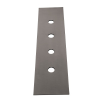 GESSI 316 пластина на 4 отверстия для монтажного бокса, цвет: brushed black metal pvd - Gidratop.ru изображение