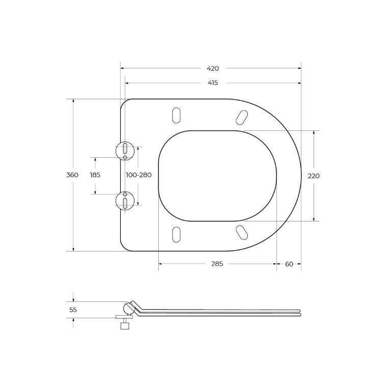 Унитаз подвесной безободковый BelBagno SFERA-R BB046CHR/BB076SC - Gidratop.ru изображение