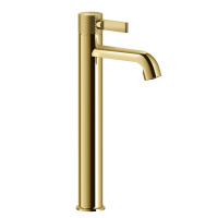 GESSI INCISO смеситель для раковины на 1 отверстие, высокий h=337мм, без донного клапана Цвет: золото - Gidratop.ru изображение