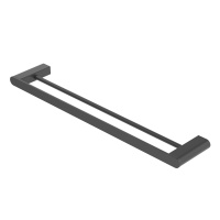 STYLUS-THD-60-NOP Полотенцедержатель двойной 60 см, исполнение черный матовый - Gidratop.ru изображение