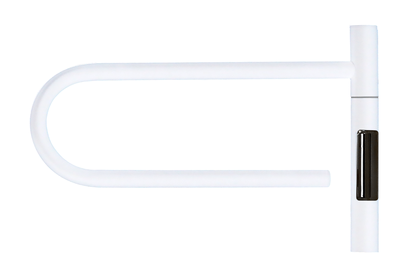 Полотенцесушитель электрический Vincea VTD-1P1WE 39x25, белый, таймер - Gidratop.ru изображение