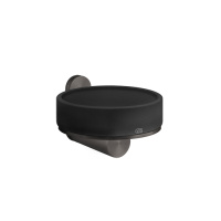 GESSI 316 мыльница настенная, цвет: черный/brushed black metal pvd - Gidratop.ru изображение