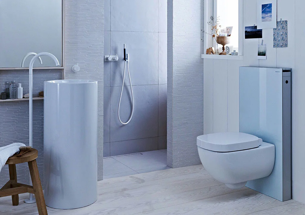 Сантехнический модуль Geberit Monolith Premium 131.004.SI.1 для напольного унитаза, белый - Gidratop.ru изображение