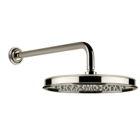 GESSI VENTI20 верхний душ Oslash;328 мм., с настенным держателем 389 мм., цвет Nickel PVD - Gidratop.ru изображение