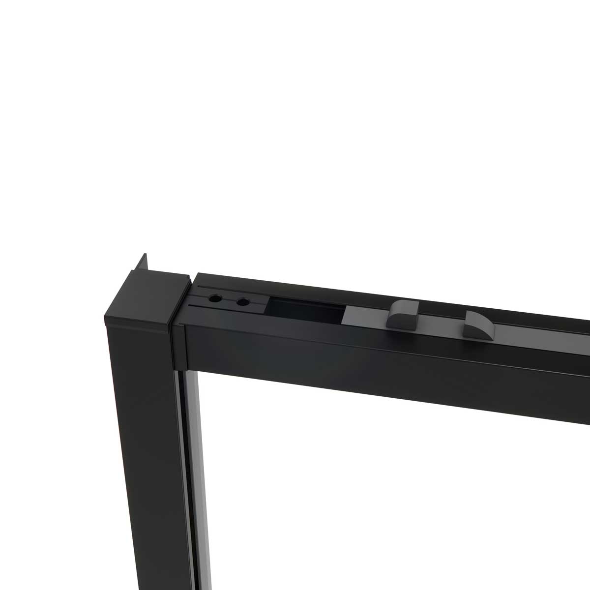 Душевой уголок Slim Soft VSR-1SS8012CLB, 1200*800, черный, стекло прозрачное - Gidratop.ru изображение
