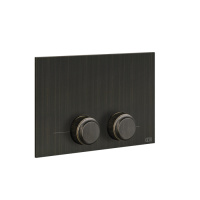 GESSI VENTI20 клавиша смыва для унитаза двойная, для инсталляций TECE, цвет Aged Bronze - Gidratop.ru изображение