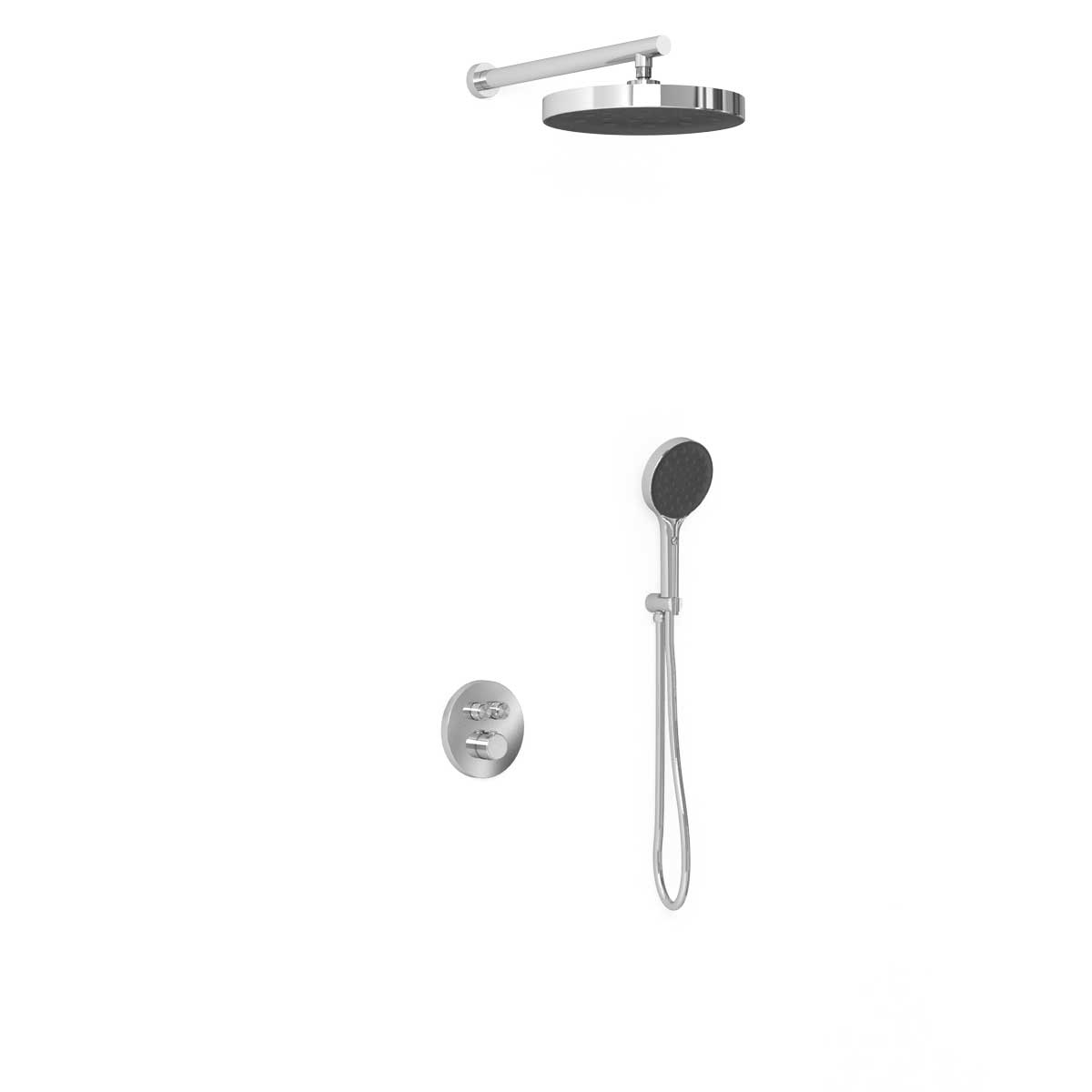 Душевой комплект Inspire VSFW-3I22MT2CH встраиваемый, термостатический, двухрежимный, хром - Gidratop.ru изображение
