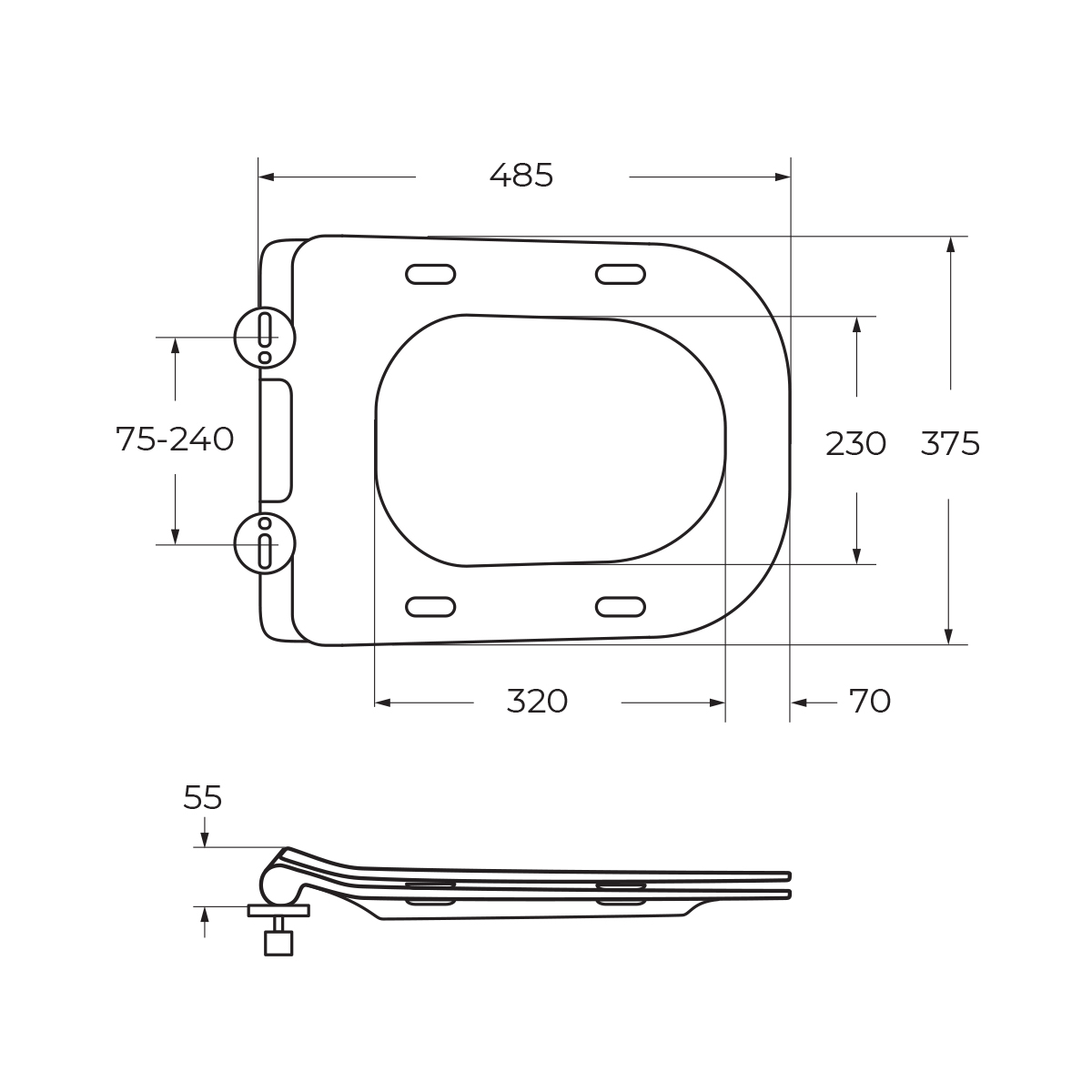 Унитаз подвесной безободковый BelBagno SELA, черный BB3201CHR-MB/BB3201SC-MB - Gidratop.ru изображение
