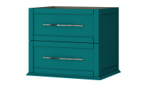 TIFFANY База подвесная под раковину с двумя выдвижными ящиками 54947 Blu Petrolio, 60x46x55