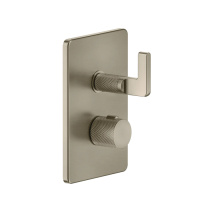 GESSI INCISO термостатический смеситель на 1 источник (внешняя часть), цвет: Finox Brushed Nickel - Gidratop.ru изображение