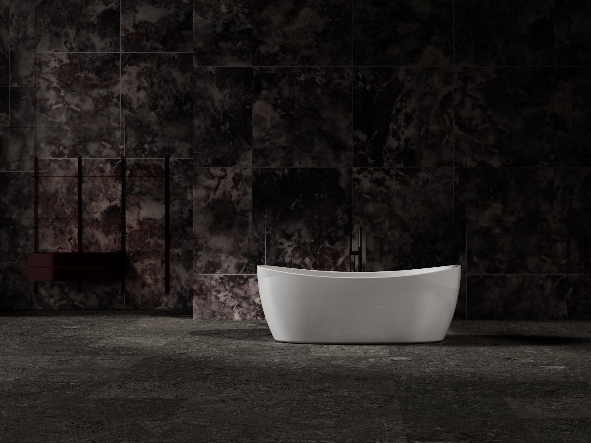 Ванна Solid Surface Vincea VBT-6S03MW, 1700*800*630, белый мат., слив-перелив в комплекте - Gidratop.ru изображение