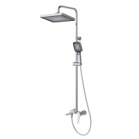 LINER-CVD-01 Душевая стойка со смесителем и изливом, исполнение хром - Gidratop.ru изображение