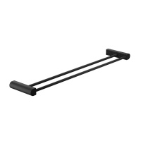 GESSI Rilievo полотенцедержатель двойной, 60 см, цвет: nero XL - Gidratop.ru изображение