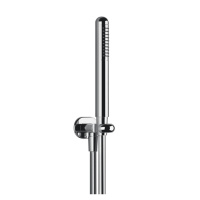 Gessi Goccia душевой комплект: вывод воды на 1/2, держатель и ручной душ, цвет: хром - Gidratop.ru изображение