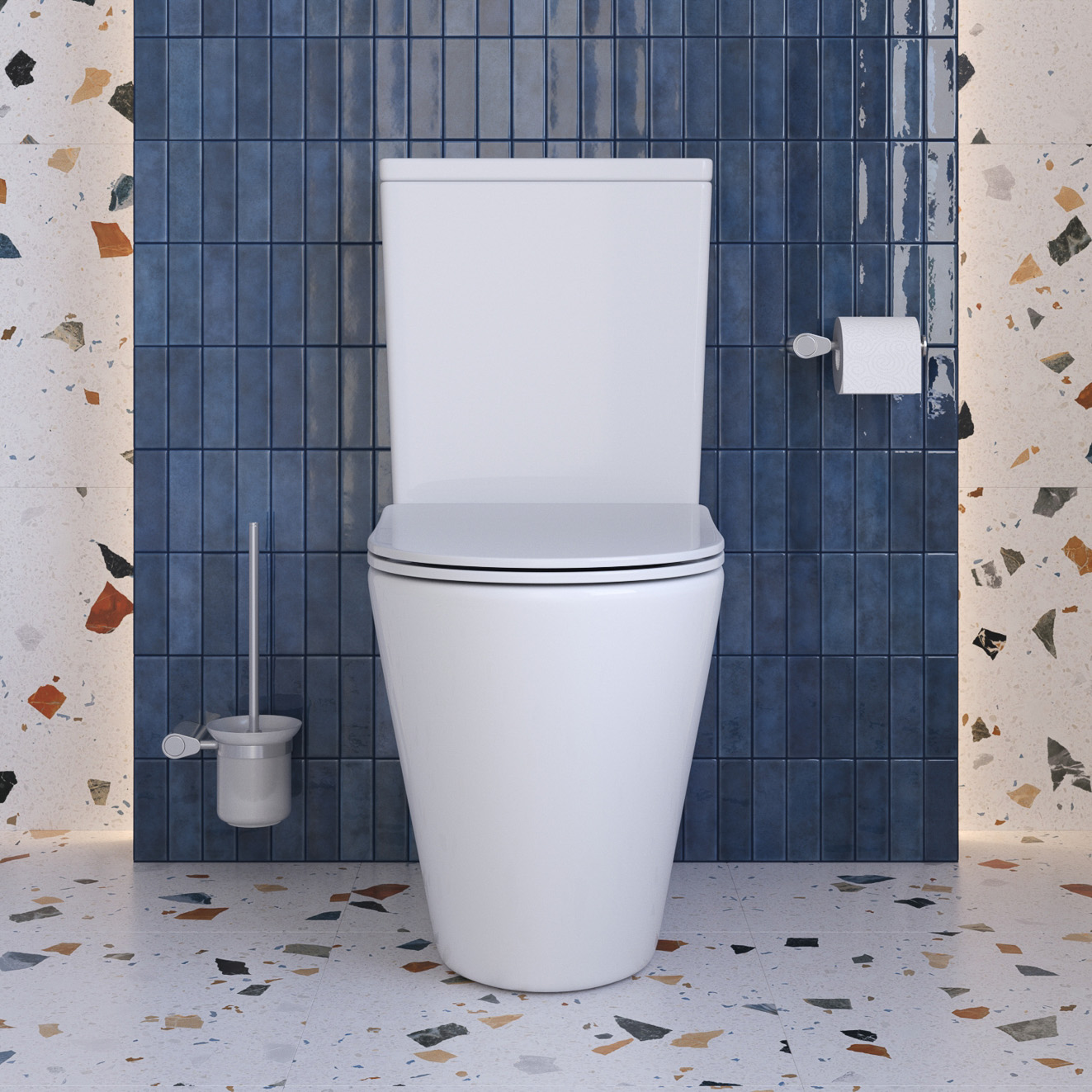 Унитаз-компакт безободковый BelBagno FLAY-TOR BB2149CP-TOR/SC/BB2149T - Gidratop.ru изображение