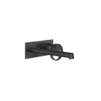 Gessi Anello смеситель настенный, с изливом 194-214 мм, цвет Black XL (внешняя часть) - Gidratop.ru изображение