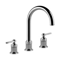 GESSI VENTI20 смеситель для раковины на 3 отверстия,  излив 172 мм., , цвет хром - Gidratop.ru изображение