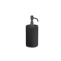 GESSI Tondo дозатор для жидкого мыла настольный черный, цвет: Black Metal Brushed PVD - Gidratop.ru изображение
