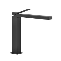Gessi Rettangolo K смеситель для раковины на 1 отверстие, излив 213мм, цвет: черный - Gidratop.ru изображение