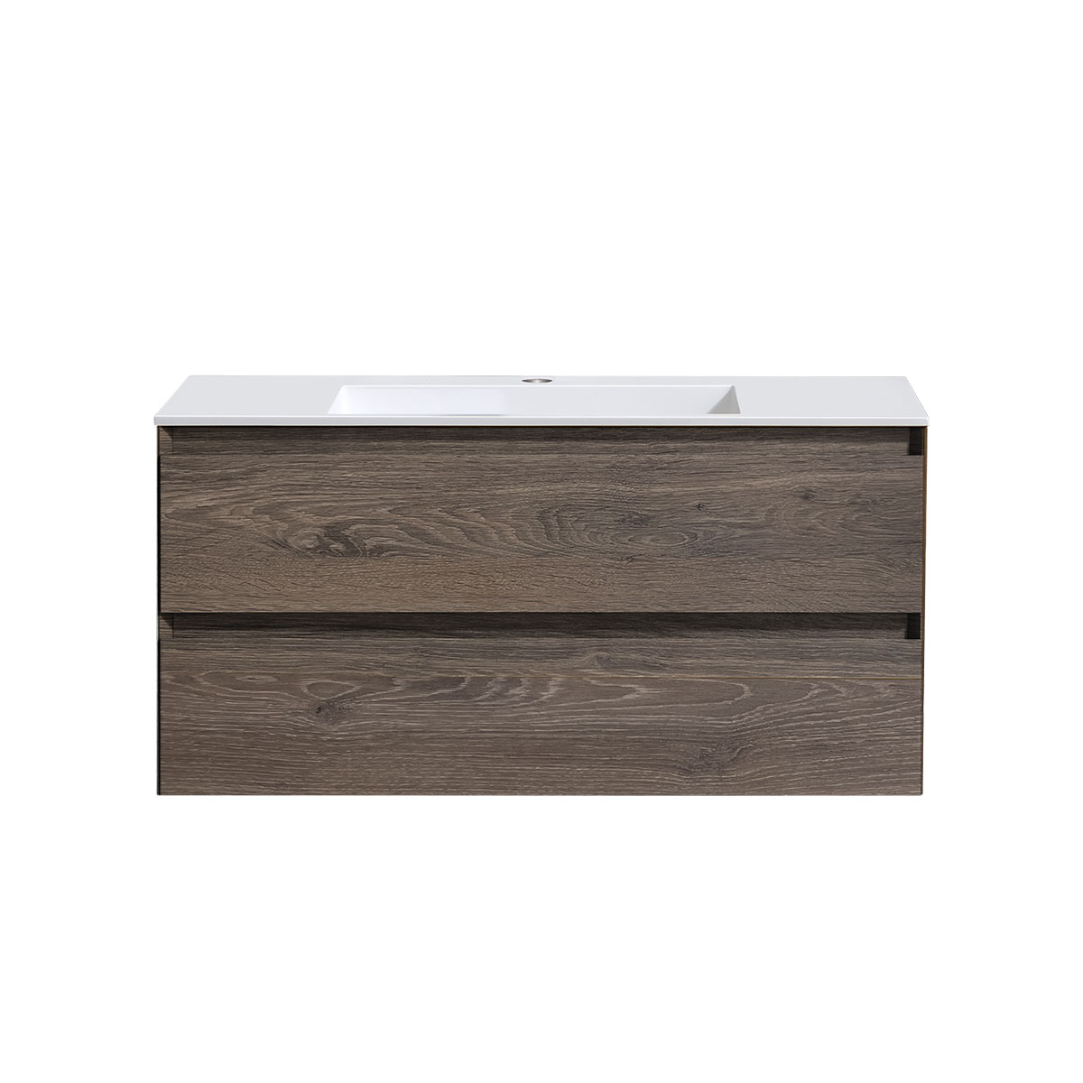База под раковину Luka 1000 подвесная, 2 выкатных ящика soft-close, R.Oak - Gidratop.ru изображение