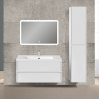 База под раковину Vico 1000 подвесная, 2 выкатных ящика soft close, G.White - Gidratop.ru изображение