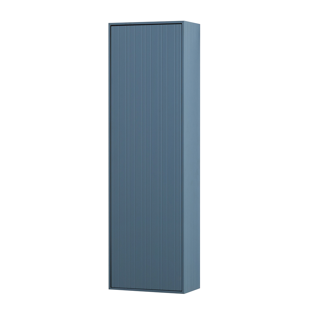 PORTOFINO Колонна подвесная с одной распашной дверцей, реверсивная 55967 Blu Avio, 35x20x115 - Gidratop.ru изображение
