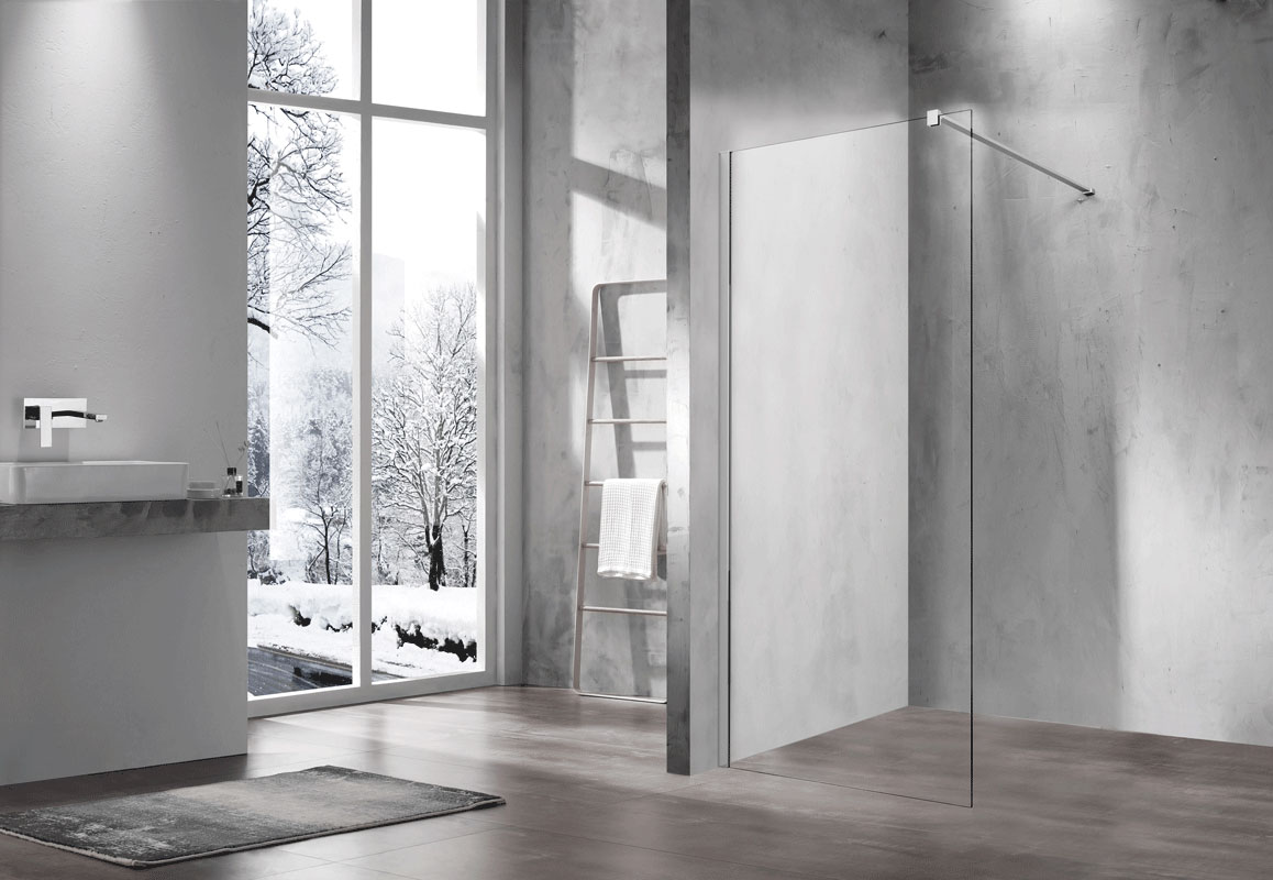 Душевая перегородка Walk-In VSW-1H100CL,1000*2000, хром, стекло прозрачное - Gidratop.ru изображение