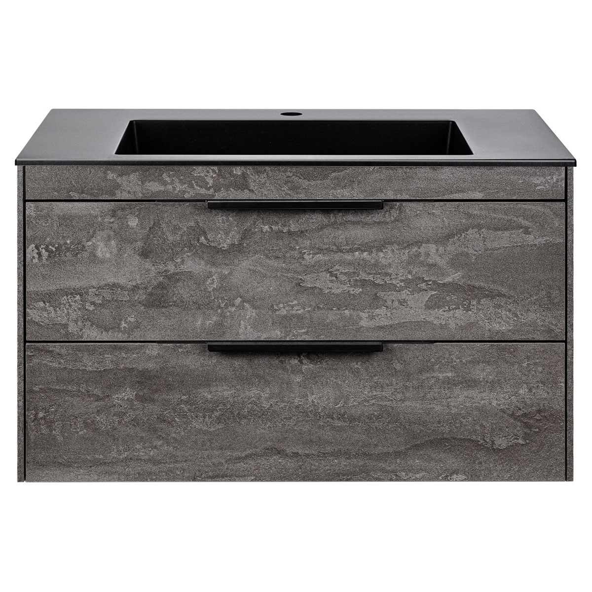 База под раковину Chiara 2D 800 подвесная, 2 выкатных ящика soft-close, G.Stone - Gidratop.ru изображение