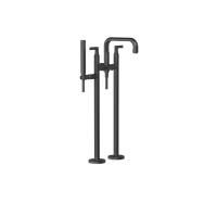 Gessi Inciso напольный смеситель для ванны с ручным душем (внешние части), цвет: Black XL - Gidratop.ru изображение