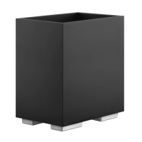 Gessi Rettangolo корзина для мусора, цвет: хром/черный - Gidratop.ru изображение