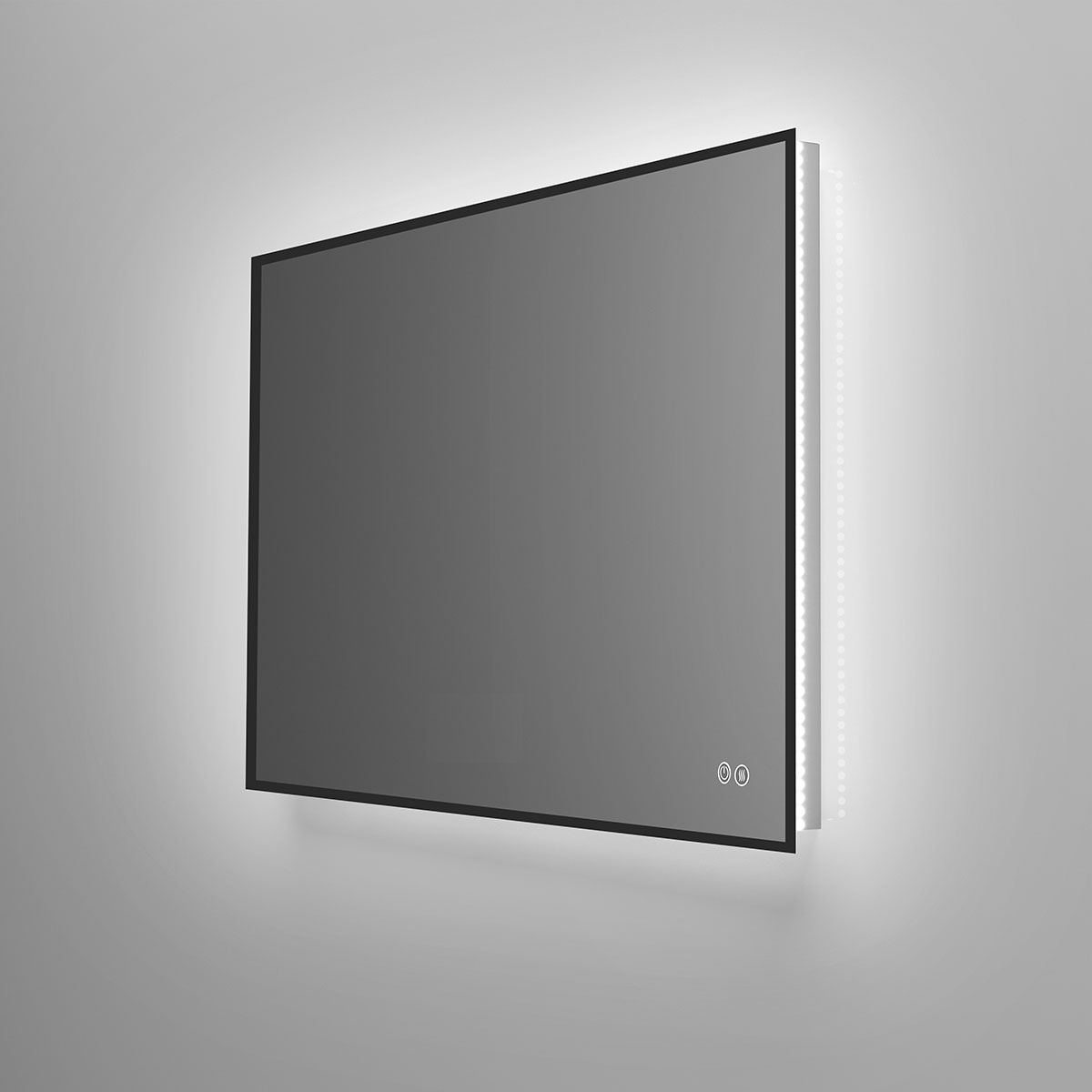 Зеркало LED VLM-3VN100B-2 1000х800 c сенсорным выключателем и диммером, антизапотевание - Gidratop.ru изображение