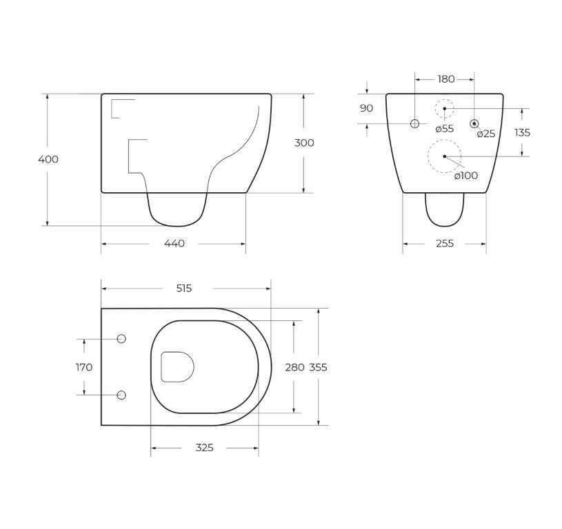 Унитаз подвесной безободковый BelBagno MARINO BB105CHR/BB870SC - Gidratop.ru изображение