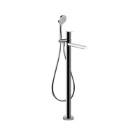 Gessi Emporio Via manzoni внешние части для напольного смесителя для ванны с душевой лейкой, цвет: Chrome - Gidratop.ru изображение