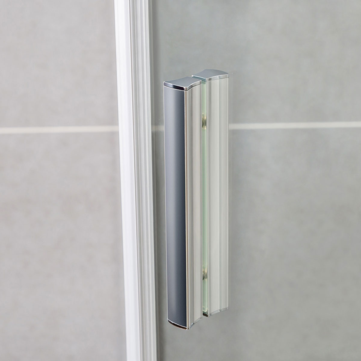 Душевой уголок Slim-U VSP-2SU900CLB, 900*900, м.черный, стекло прозрачное - Gidratop.ru изображение