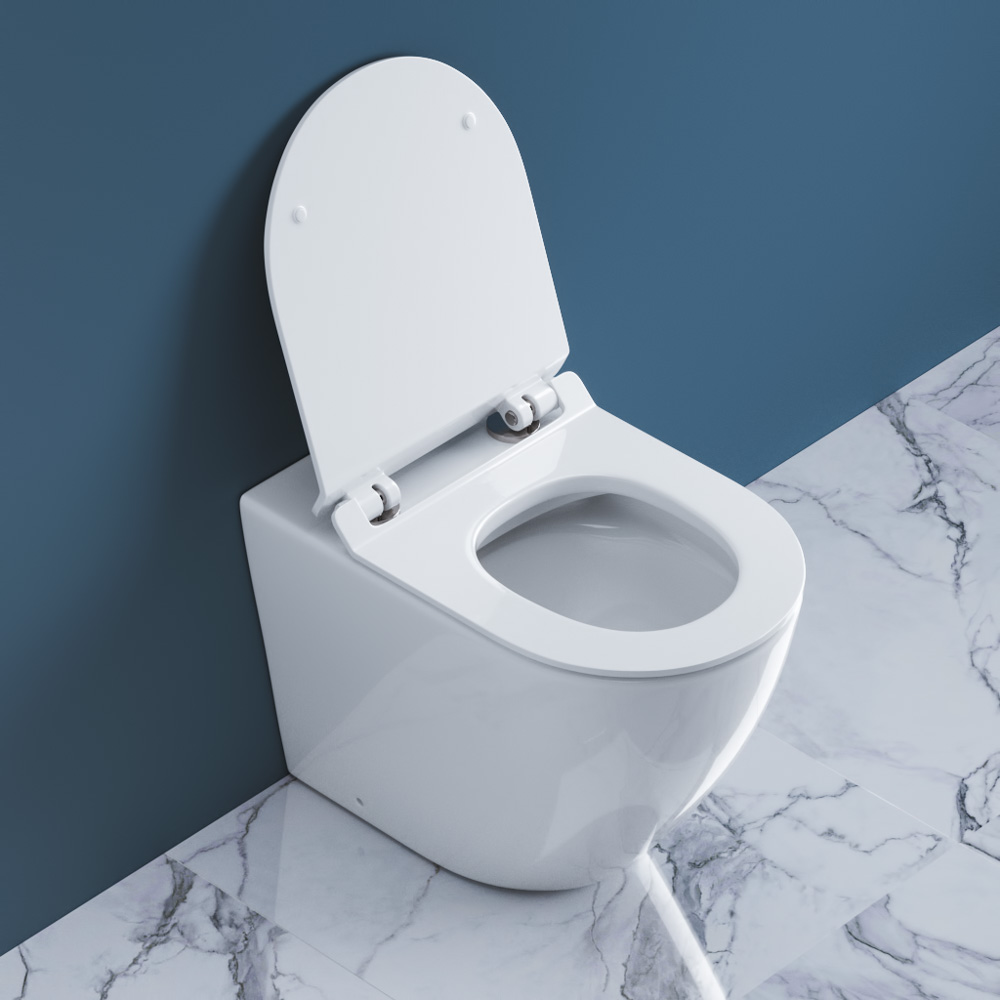 Унитаз приставной безободковый BelBagno SFERA-R BB2141CBR/BB2111SC - Gidratop.ru изображение
