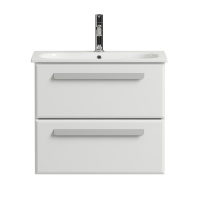 ECO-CER База под раковину подвесная с двумя выкатными ящиками, Bianco Opaco, 570x450x500, ECO-CER-600-2C-SO-BO - Gidratop.ru изображение