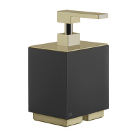 GESSI  INVERSO ACCESSORIES дозатор для жидкого мыла настольный черный, цвет: Brass Brushed PVD - Gidratop.ru изображение