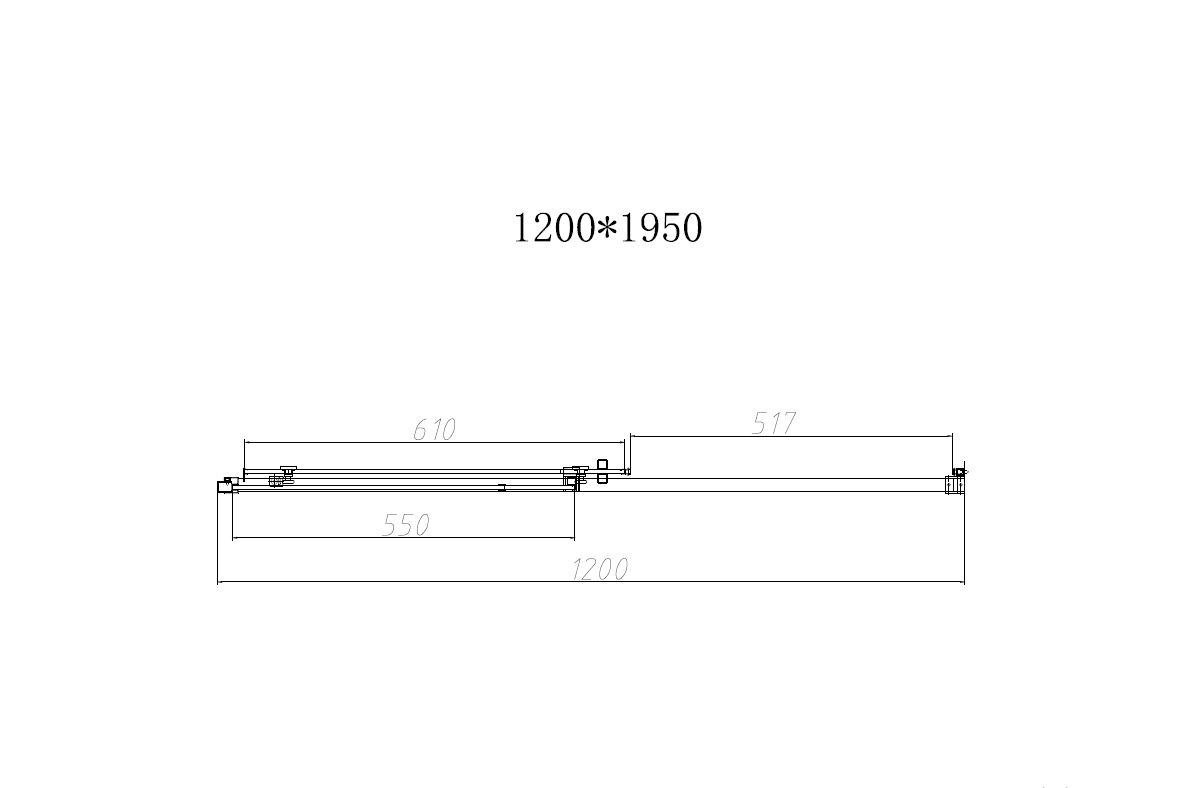 Душевая дверь Slim-N VDS-4SN120CLB, 1200, черный, стекло прозрачное - Gidratop.ru изображение