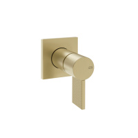 GESSI  INVERSO DIAMANTATO настенный смеситель для раковины на 1 выход, цвет: Brass Brushed PVD - Gidratop.ru изображение