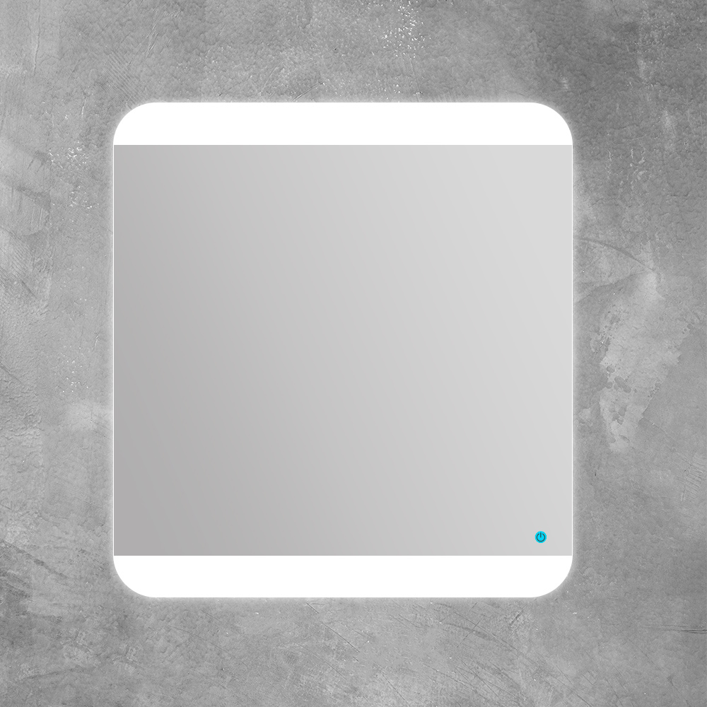 Зеркало со встроенной LED подсветкой touch system 45004, 65x70 - Gidratop.ru изображение