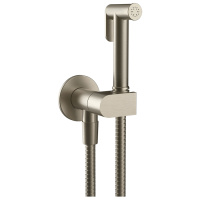 Gessi гигиенический душ, шланг 1250 мм, цвет Finox Brushed Nickel - Gidratop.ru изображение