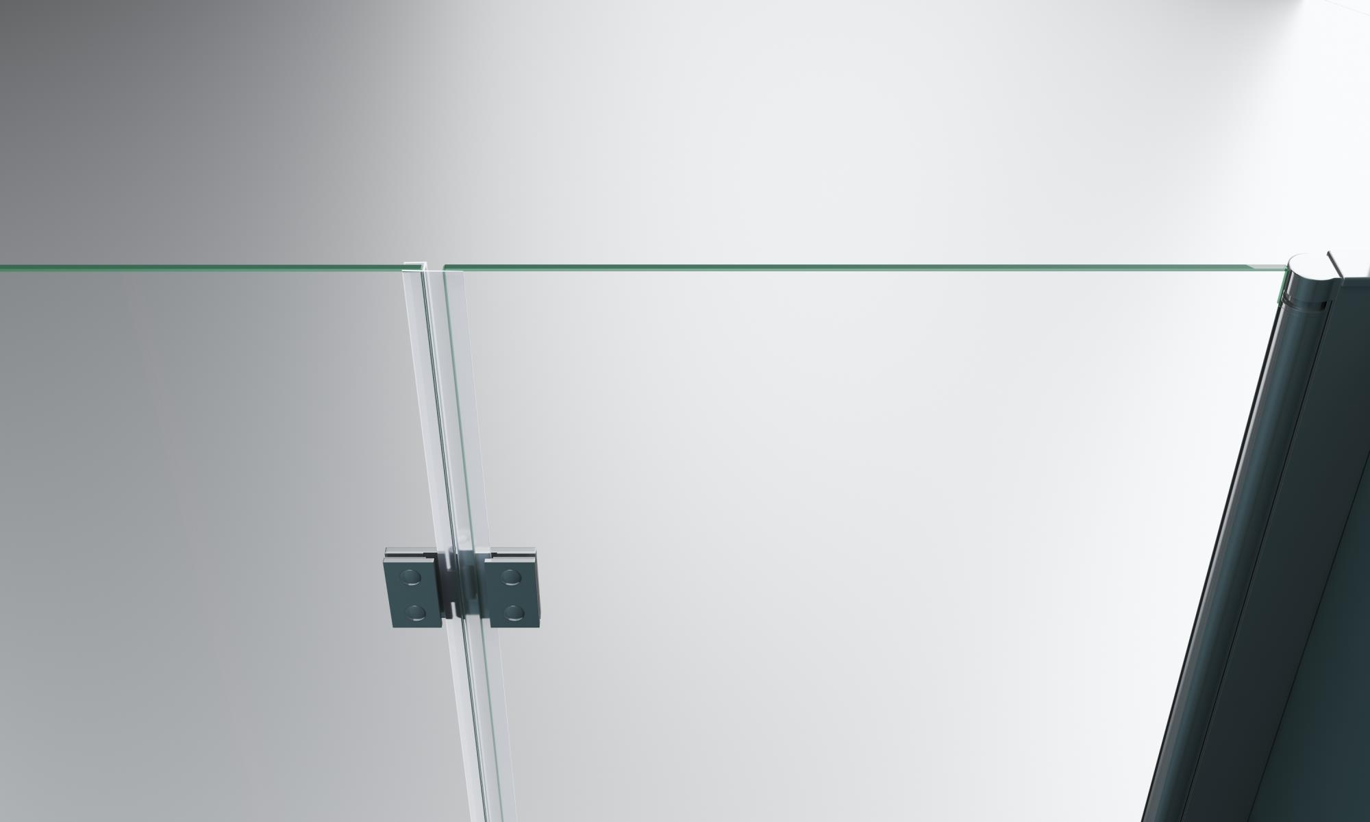 Душевой уголок BelBagno ALBANO-ASH-1-100/80-C-Cr - Gidratop.ru изображение