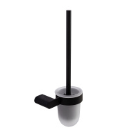 STYLUS-TBS-V-NOP Ёршик для унитаза подвесной, стекло, исполнение черный матовый - Gidratop.ru изображение